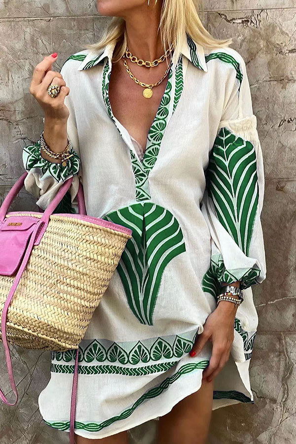 Oceana | Dames Jurk - Polyester, Losvallend Met Lange Mouwen