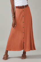 Seraphina | Maxi Rok Dames - Polyester - Losvallend Oranje