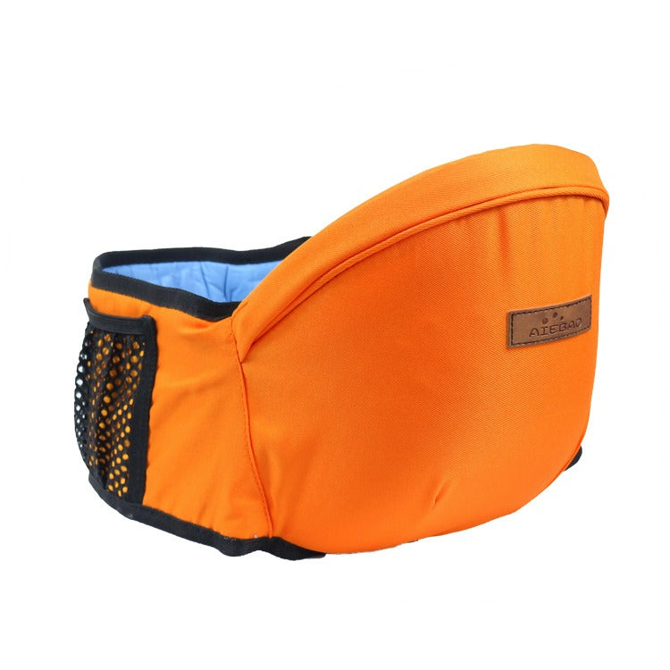 Ergonomische Baby Heupdrager – Heupzitje voor Peuters met Zitje, Draagzak Heupdrager, 7 Kleuren – HugEase Oranje