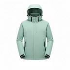 Damaris | Dames Functionele Jas met Capuchon en Rits - Waterdichte en Winddichte Outdoor Regenjas met Steekzakken