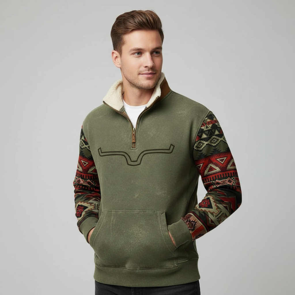 Trui Heren Halve Rits Warm Comfortabel