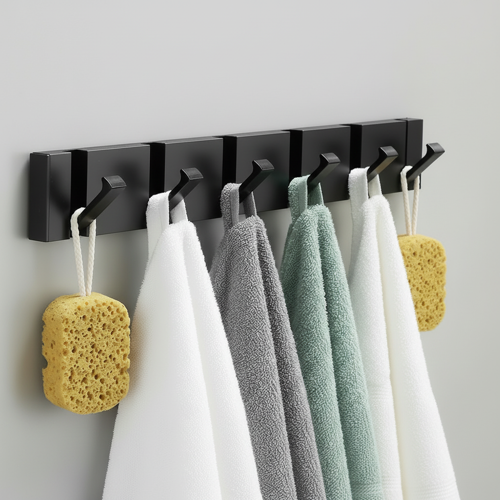 Roestvrijstalen Wandhaak met Opvouwbaar Ontwerp – Ruimtebesparend en Duurzaam voor Jassen en Accessoires