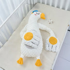 Baby kalmeringskussen met afstandsbediening - Elektrische slaappop voor pasgeborenen & ritmische klophand Witte gans