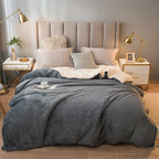 Dubbelzijdige Flanel & Fleece Plaid – Zachte Warme Deken voor Bed en Bank, 12 Kleuren, 5 Maten