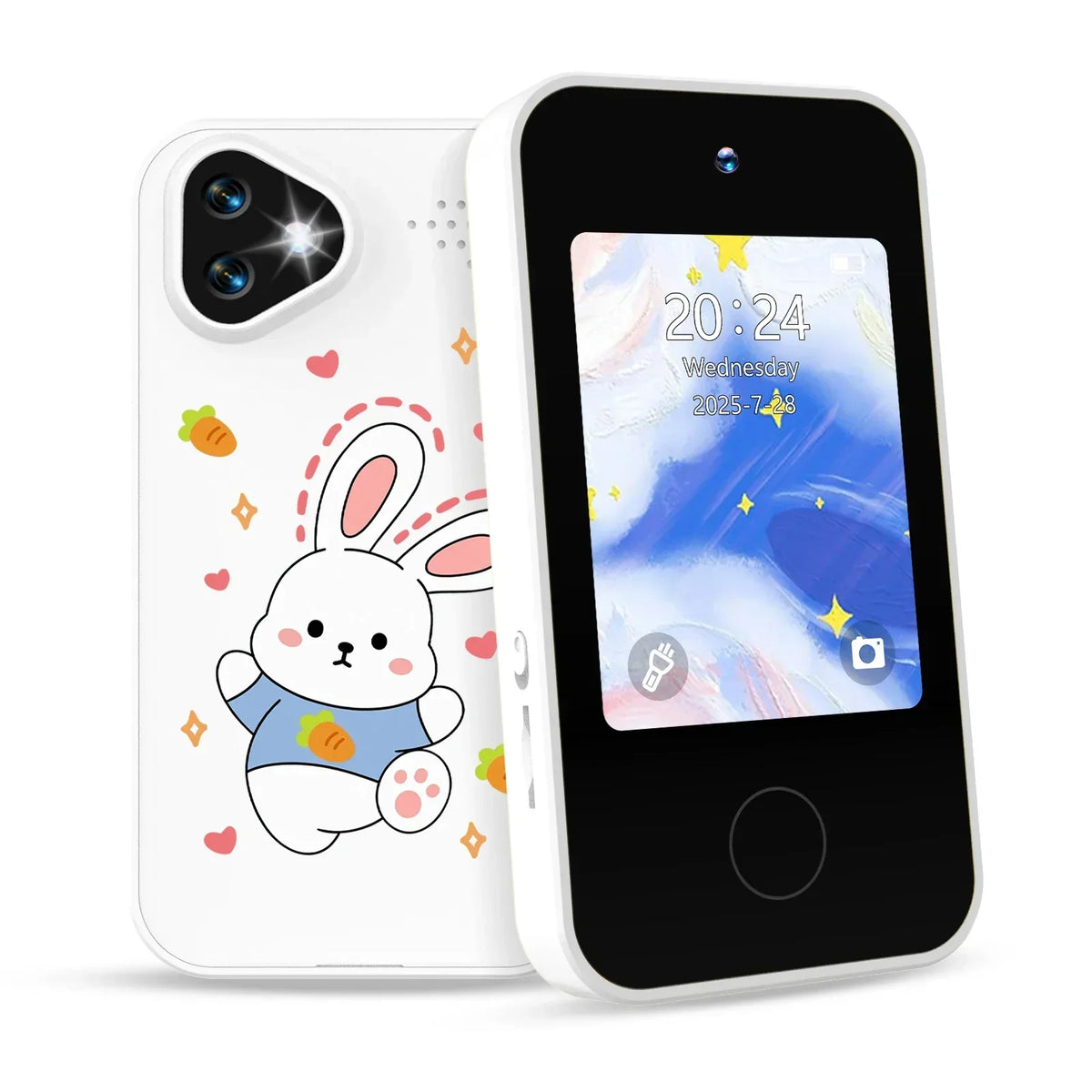 Kinder-smartphonespeelgoed met dubbele camera - 1080P HD-video & MP3-muziekspeler met spelletjes