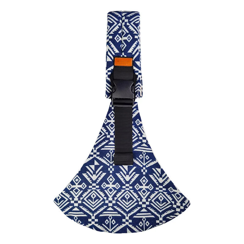 Zahara | Zachte antislip outdoor draagdoek met draagring voor baby en kind - multifunctioneel babydraagaccessoire Bonsai Blauw