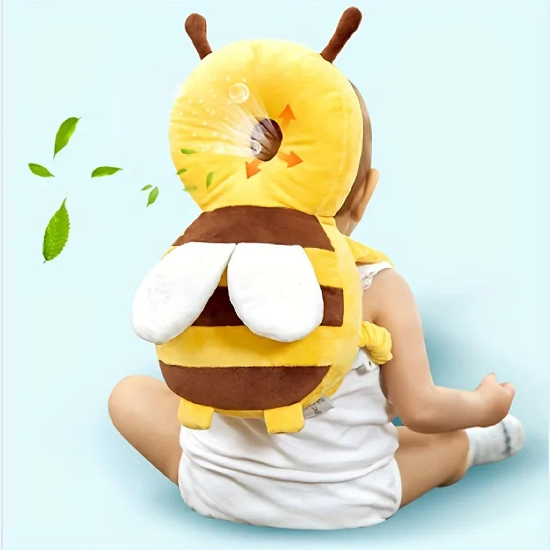 Little Bee babyhoofdbeschermingskussen - Ademende valbeschermmuts voor hoofdbescherming bij kleine kinderen, kerstcadeau