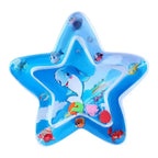 Opblaasbare Baby Buikligging-Watermat - Sensorische Speelmat & Educatief Tummy Time Speelgoed met Drijvende Zeediertjes voor Baby's 1