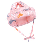 Babyveiligheidshelm voor kruipen & lopen - Ademende mesh hoofdbeschermkap Roze 6M-2Y