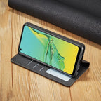 Magnetische Lederen Telefoonhoes voor Samsung – Stijlvolle Bescherming met Flip-Cover en Kaarthouder