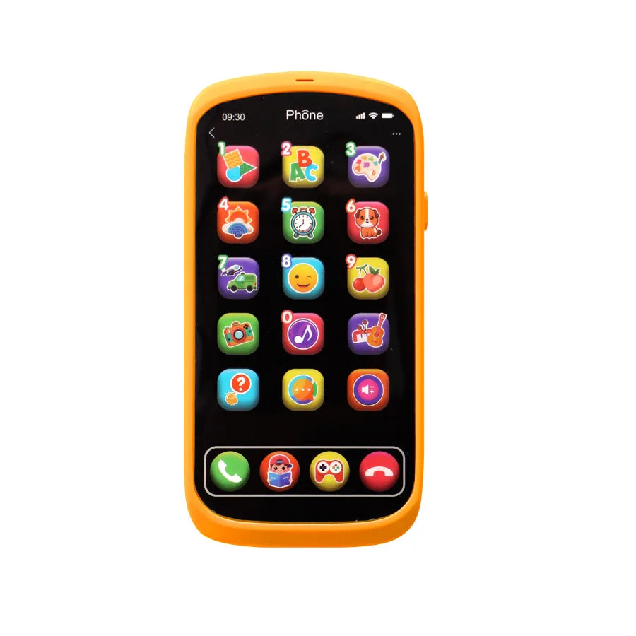 Kinder-Touchscreen Speelgoedtelefoon - Educatieve Leersmartphone met Licht & Muziek, Leerzame Spelletjes voor Peuters & Kleuters