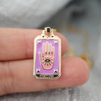 Tarotkaarten Ketting – Tarot Hanger Ketting van Roestvrij Staal, Zon, Maan, Ster & Wereld, Elk met Eigen Betekenis – Amore Hand