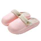 Zahara | Waterdichte Winter Pluche Pantoffels voor Dames & Heren - Warme Thermo-Huisschoenen met Afneembare Fleecevoering & Antislip Rubberen Zool Roze