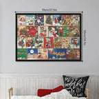 Puzzel Adventskalender 1000 Stukjes – Kerstpuzzel in 24 Dagen, Elke Dag Nieuwe Puzzelstukjes, Cadeau voor Volwassenen & Gezin
