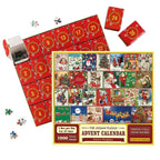 Puzzel Adventskalender 1000 Stukjes – Kerstpuzzel in 24 Dagen, Elke Dag Nieuwe Puzzelstukjes, Cadeau voor Volwassenen & Gezin