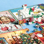 Puzzel Adventskalender 1000 Stukjes – Kerstpuzzel in 24 Dagen, Elke Dag Nieuwe Puzzelstukjes, Cadeau voor Volwassenen & Gezin