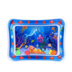 Opblaasbare Baby Buikligging-Watermat - Sensorische Speelmat & Educatief Tummy Time Speelgoed met Drijvende Zeediertjes voor Baby's 8