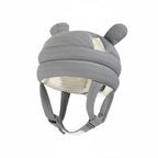 Baby 360 hoofdbeschermhelm - Ademende valbeschermkap voor lopen & kruipen Grijs