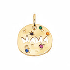 Bersh | Moederdag MAMA Ketting Cadeau - Onregelmatige Ronde Beschermhanger van Waterdicht Roestvrij Staal, Fijn Mama-Sieraad Cadeau voor Vrouwen