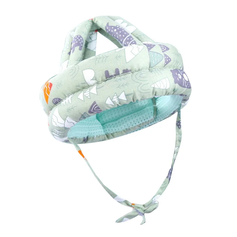 Babyveiligheidshelm voor kruipen & lopen - Ademende mesh hoofdbeschermkap Bos 6M-2Y