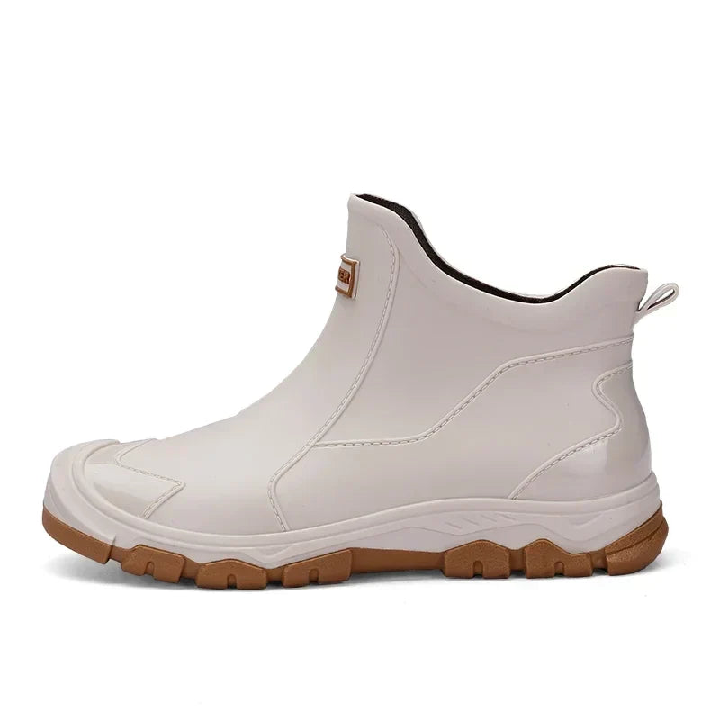 Enkellaarzen voor Dames met Profielzool - Comfortabele Instap Chelsea Boots met Gesloten Neus, Grove Zool & Elastische Inzet