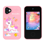 Kinder-smartphonespeelgoed met dubbele camera - 1080P HD-video & MP3-muziekspeler met spelletjes Pony Roze