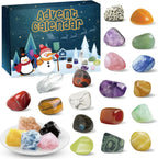Edelstenen Adventskalender voor Kinderen – Kristallen Adventskalender met 24 Natuurlijke Edelstenen, Leerzaam Kerstcadeau – GemSpark