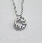 Bersh | Moederdag MAMA Ketting Cadeau - Onregelmatige Ronde Beschermhanger van Waterdicht Roestvrij Staal, Fijn Mama-Sieraad Cadeau voor Vrouwen Mom - Variant 2
