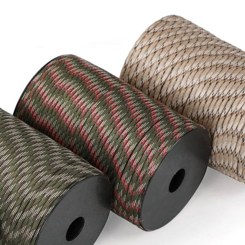 100m Norvo Survival Paracord – 9-Kern Militaire 550 Paracord Touw voor Outdoor & Handwerk