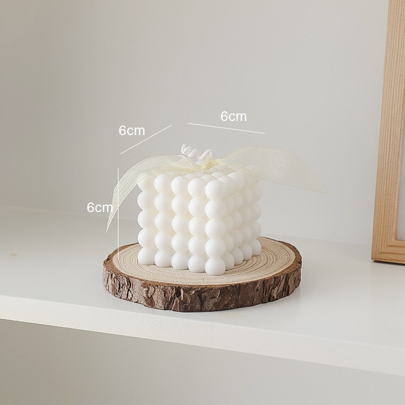 Bubble Kaars van Sojawas – Trendy Kubus Kaars & Geurkaars, 9 Kleuren, Maak je Interieur Compleet – BubbleGlow Kaars