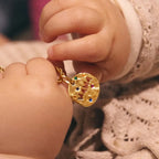 Bersh | Moederdag MAMA Ketting Cadeau - Onregelmatige Ronde Beschermhanger van Waterdicht Roestvrij Staal, Fijn Mama-Sieraad Cadeau voor Vrouwen