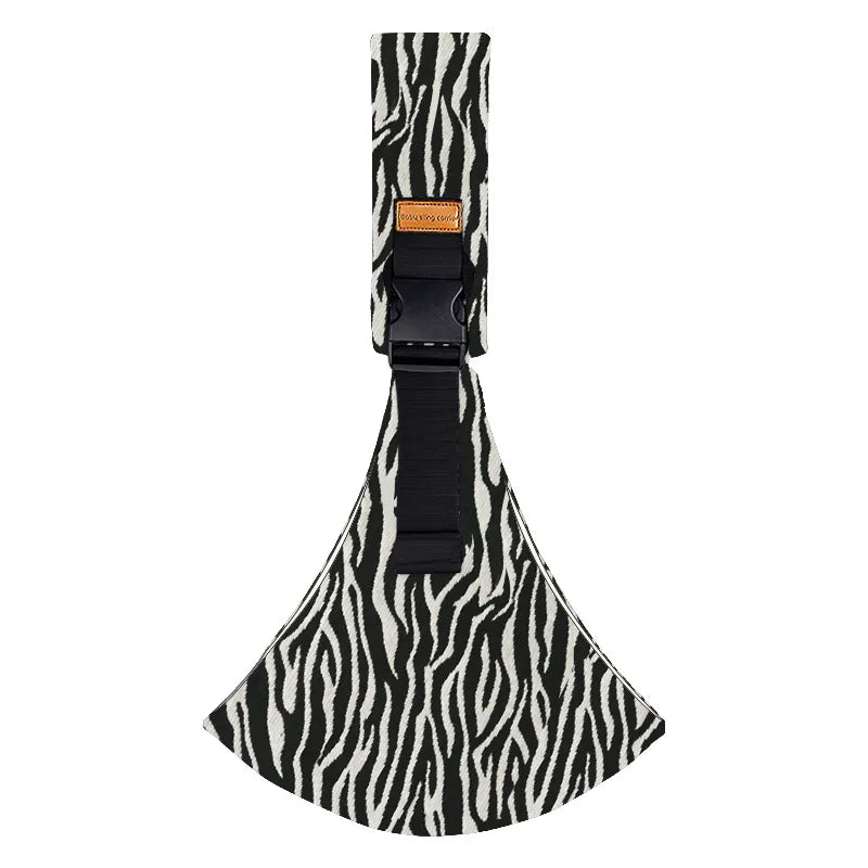 Zahara | Zachte antislip outdoor draagdoek met draagring voor baby en kind - multifunctioneel babydraagaccessoire Zebrastrepen