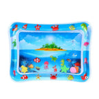 Opblaasbare Baby Buikligging-Watermat - Sensorische Speelmat & Educatief Tummy Time Speelgoed met Drijvende Zeediertjes voor Baby's 2