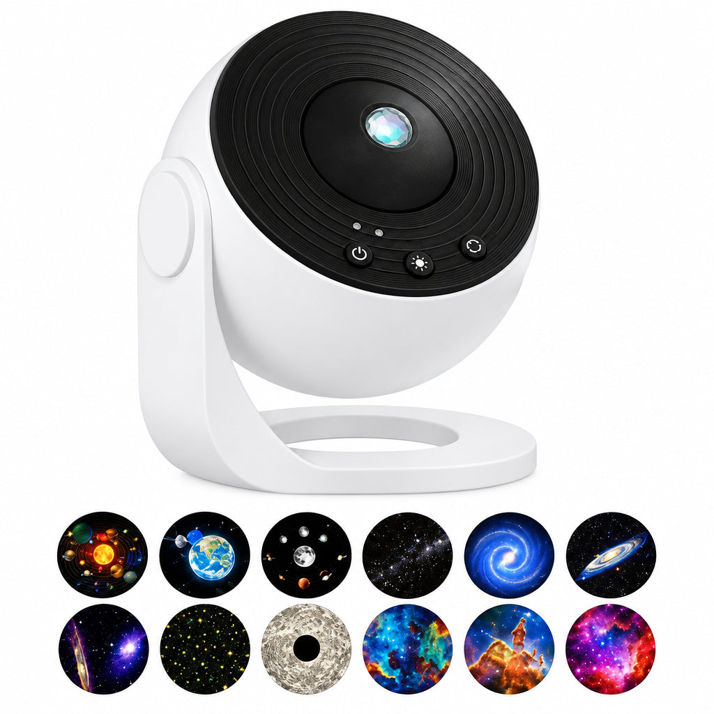 13-in-1 Sterrenhemel Nachtlamp & Projector – Galaxy Projector met Planeten & Sterrenstelsels, Dimbaar, USB – Orion