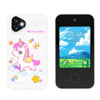 Kinder-smartphonespeelgoed met dubbele camera - 1080P HD-video & MP3-muziekspeler met spelletjes Pony Wit