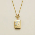 Bersh | Moederdag MAMA Ketting Cadeau - Onregelmatige Ronde Beschermhanger van Waterdicht Roestvrij Staal, Fijn Mama-Sieraad Cadeau voor Vrouwen Mom - Variant 4