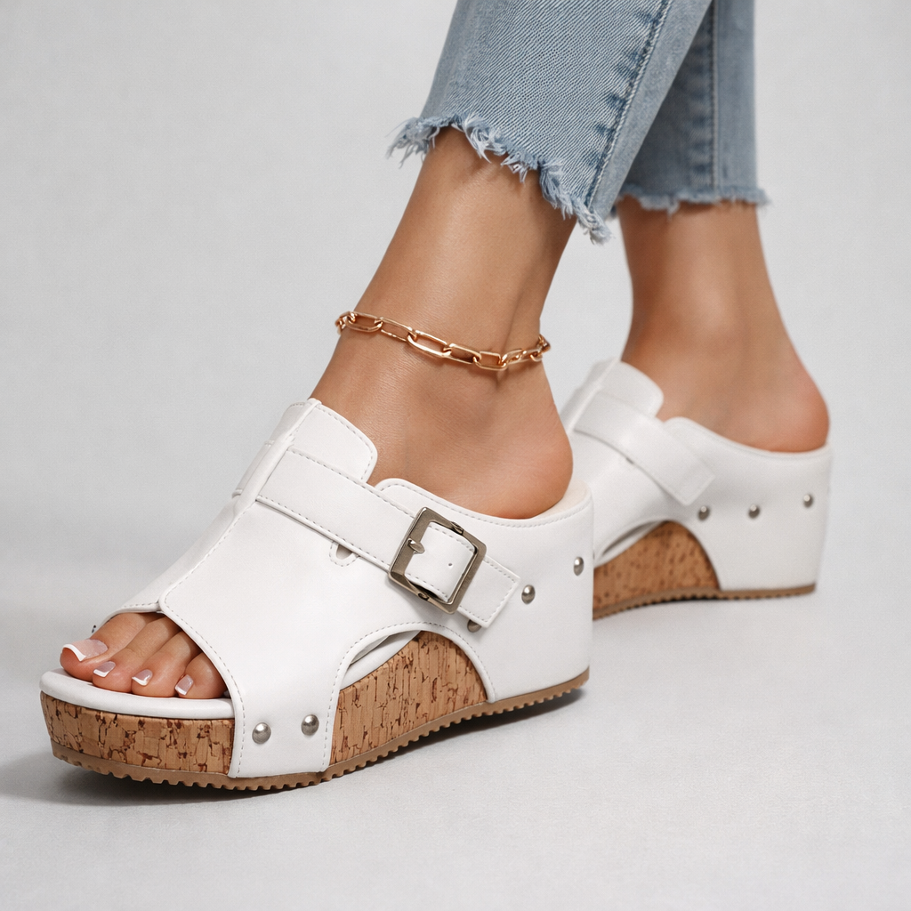 Sefira | Dames Sandalen Met Hak - Premium Leer, Comfortabel