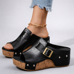 Sefira | Dames Sandalen Met Hak - Premium Leer, Comfortabel