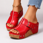 Sefira | Dames Sandalen Met Hak - Premium Leer, Comfortabel