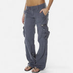 Éden | Elegante en Comfortabele Cargobroek Grijs