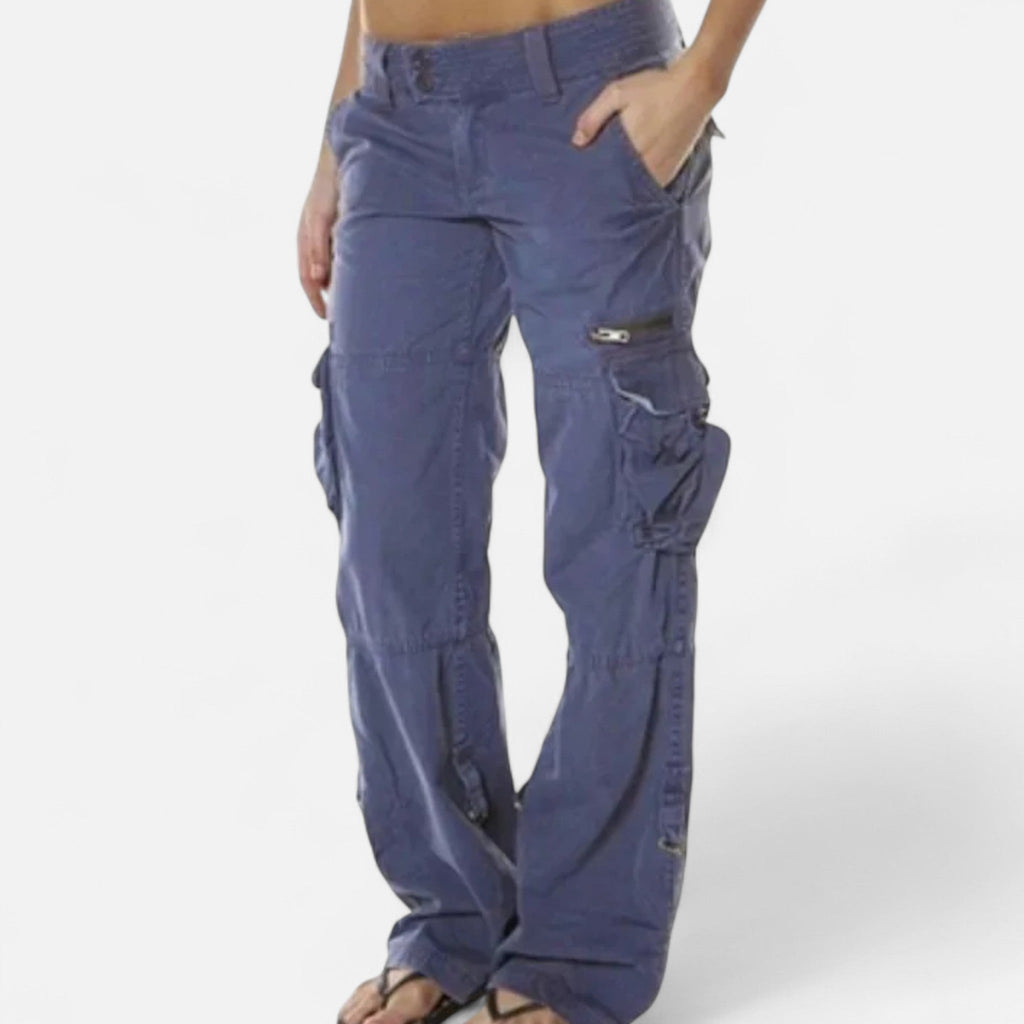Éden | Elegante en Comfortabele Cargobroek Marineblauw