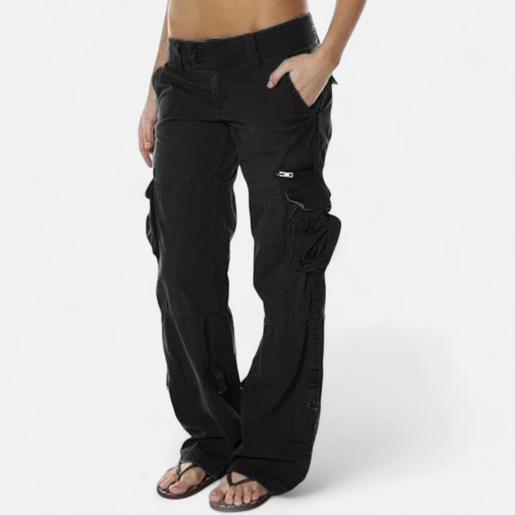 Éden | Elegante en Comfortabele Cargobroek Zwart