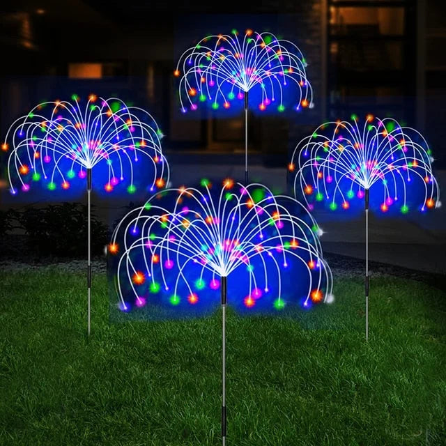 Sfeerverlichting op zonne-energie met LED-lampen voor tuinpaden en buitendecoratie. 0
