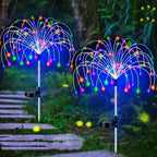 Sfeerverlichting op zonne-energie met LED-lampen voor tuinpaden en buitendecoratie. 1