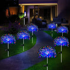 Sfeerverlichting op zonne-energie met LED-lampen voor tuinpaden en buitendecoratie. 3