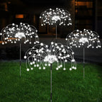 Sfeerverlichting op zonne-energie met LED-lampen voor tuinpaden en buitendecoratie. 7