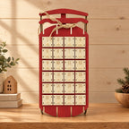 Houten Adventskalender Slee – Herbruikbare Arrenslee met Laatjes om te Vullen & Op te Hangen
