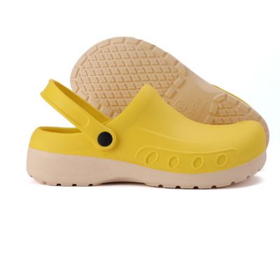 Antislip Professionele Chefkoksschoenen – Keukenschoenen voor Heren & Dames, Waterdicht, Voetboogondersteuning – GripChef Geel