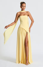 Sophie | Dames Maxi Jurk - Hoge Split, Asymmetrische Taille