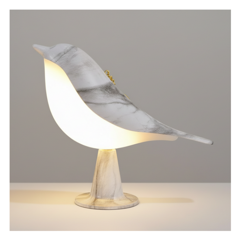 Stijlvolle Vogellamp met Energiezuinige LED Verlichting voor Modern Interieur – Perfect als Hanglamp of Staande Lamp